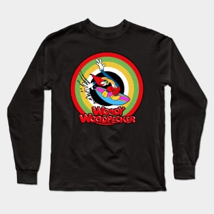 Woody Woodpecker Circle Style Long Sleeve T-Shirt